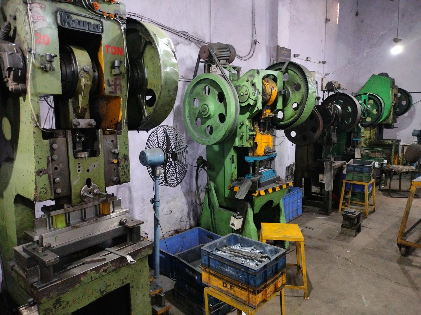 Machinery at the Balaji Industries production floor
